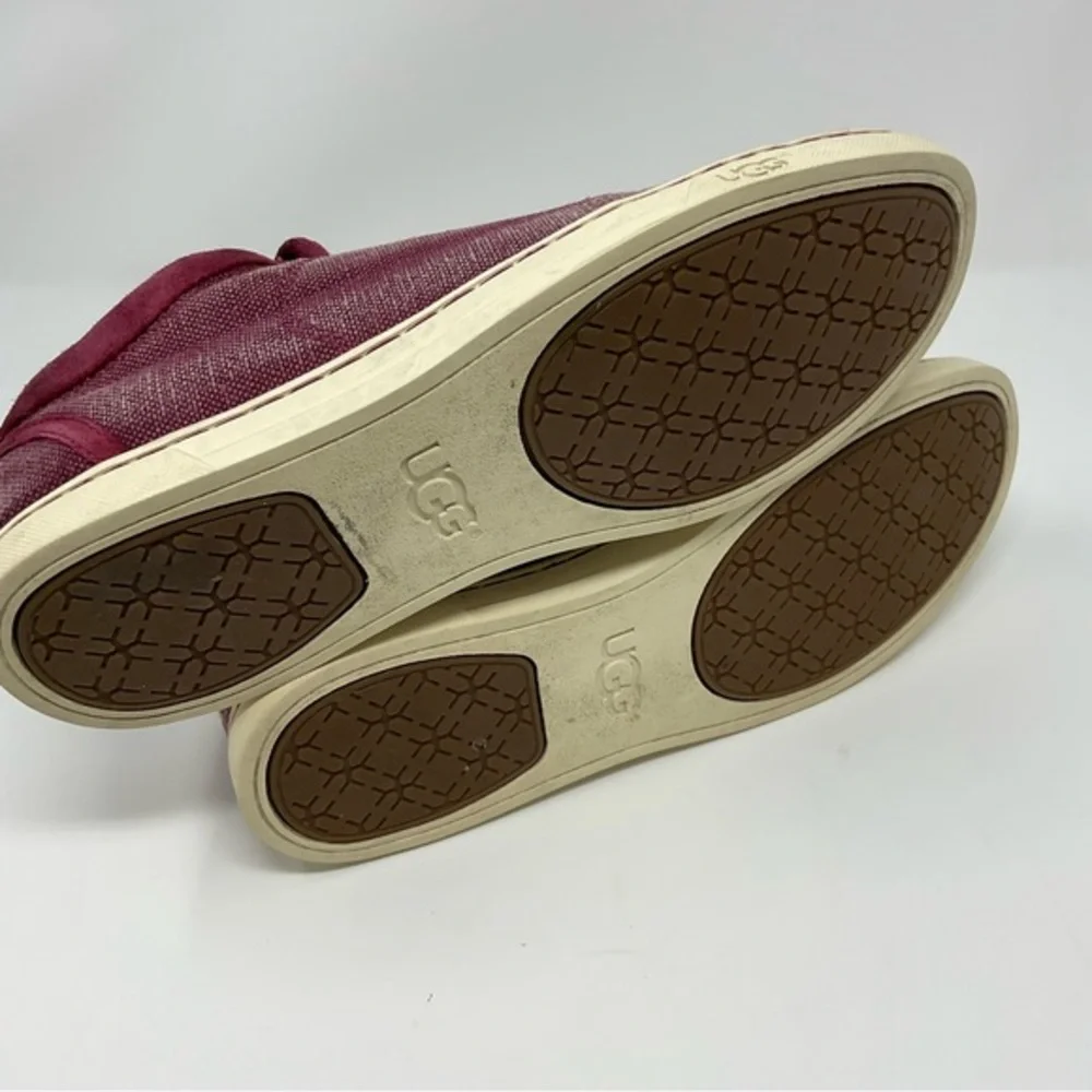 Ugg Taya Canvas Sneakers‎ Burgundy Size 7